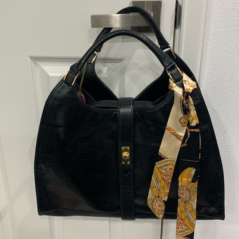 JRA black leather purse
